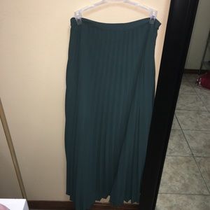 Dark green maxi skirt